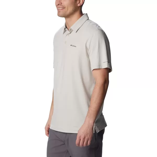 Columbia Mens Tech Trail PoloDark Stone Heather