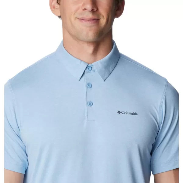 Columbia Mens Tech Trail PoloJet Stream Heather