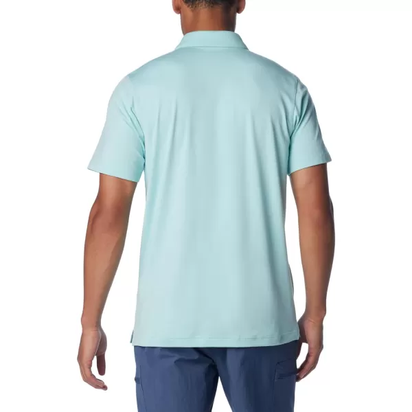 Columbia Mens Tech Trail PoloSpray Heather