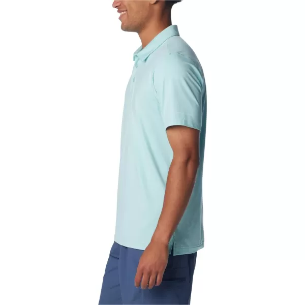 Columbia Mens Tech Trail PoloSpray Heather