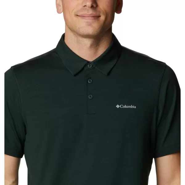 Columbia Mens Tech Trail PoloSpruce