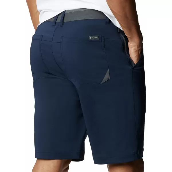 Columbia Mens Tech Trail ShortCollegiate Navy