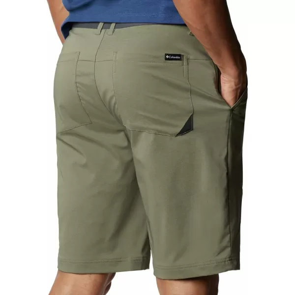 Columbia Mens Tech Trail ShortStone Green