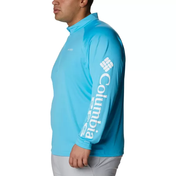 Columbia Mens Terminal Tackle 14 ZipAtollWhite Logo