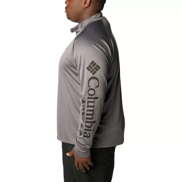 Columbia Mens Terminal Tackle 14 ZipCity GreyBlack Logo