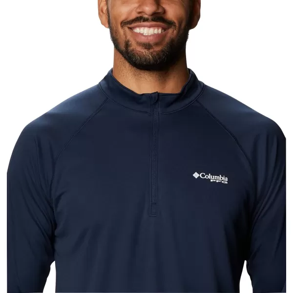 Columbia Mens Terminal Tackle 14 ZipCollegiate NavyWhite