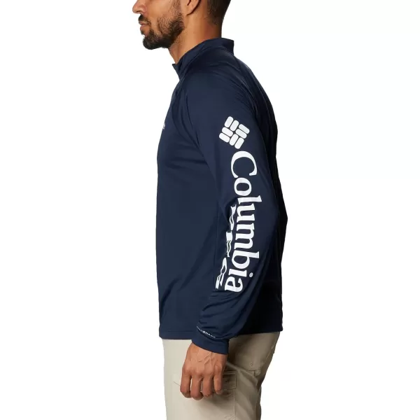 Columbia Mens Terminal Tackle 14 ZipCollegiate NavyWhite