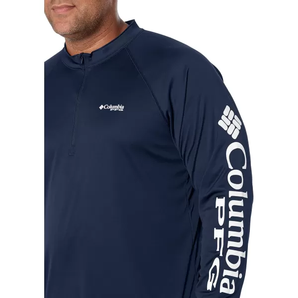 Columbia Mens Terminal Tackle 14 ZipCollegiate NavyWhite