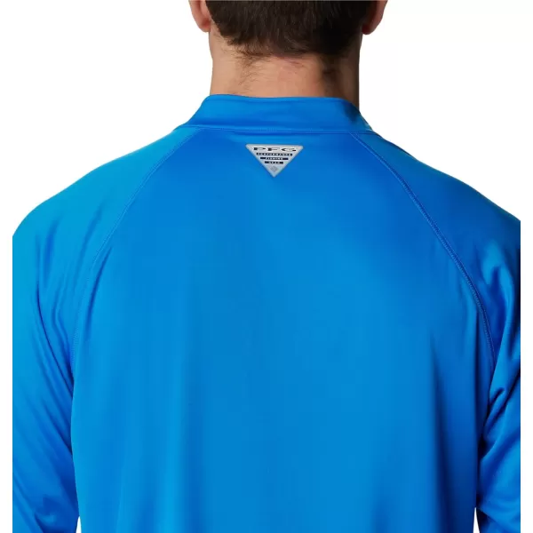 Columbia Mens Terminal Tackle 14 ZipHyper BlueBlack Logo