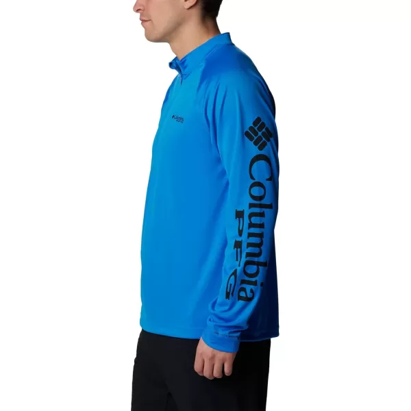 Columbia Mens Terminal Tackle 14 ZipHyper BlueBlack Logo