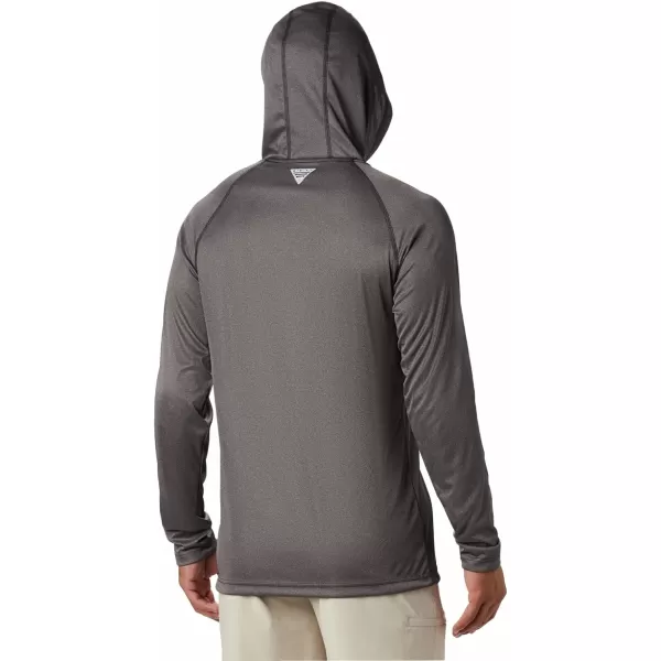 Columbia Mens Terminal Tackle Heather HoodieBlack Heather  Gulf Stream Logo