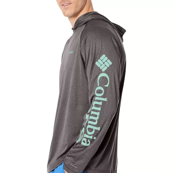 Columbia Mens Terminal Tackle Heather HoodieBlack HeatherGulf Stream LogoBlack