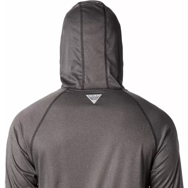 Columbia Mens Terminal Tackle Heather HoodieBlack HeatherGulf Stream LogoBlack