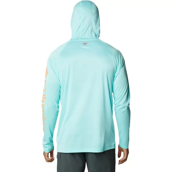 Columbia Mens Terminal Tackle Heather HoodieGulf Stream HeatherBright Nectar Logo