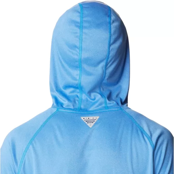 Columbia Mens Terminal Tackle Heather HoodieHyper Blue HeatherBlack Logo