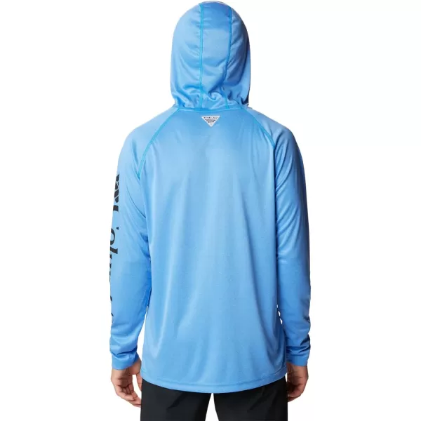 Columbia Mens Terminal Tackle Heather HoodieHyper Blue HeatherBlack Logo