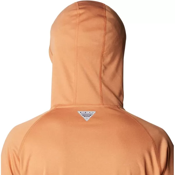 Columbia Mens Terminal Tackle Heather HoodieIsland Orange HeatherWhite Logo