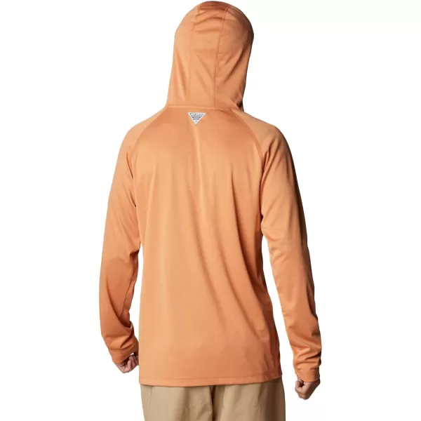 Columbia Mens Terminal Tackle Heather HoodieIsland Orange HeatherWhite Logo