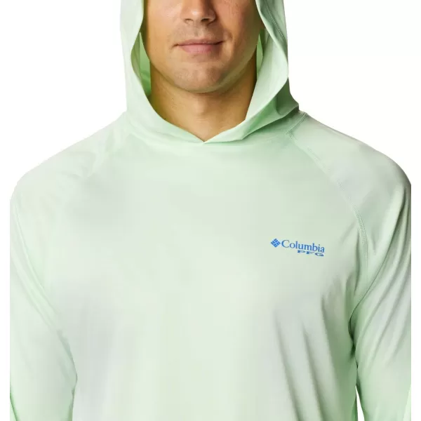 Columbia Mens Terminal Tackle Heather HoodieKey West HeatherVivid Blue Logo