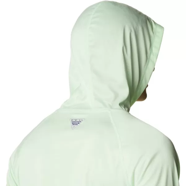 Columbia Mens Terminal Tackle Heather HoodieKey West HeatherVivid Blue Logo