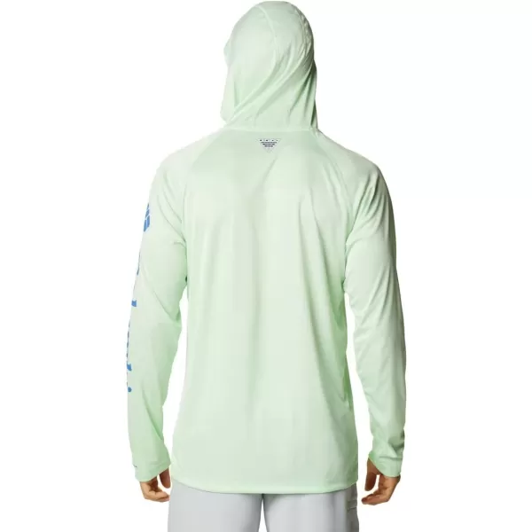 Columbia Mens Terminal Tackle Heather HoodieKey West HeatherVivid Blue Logo