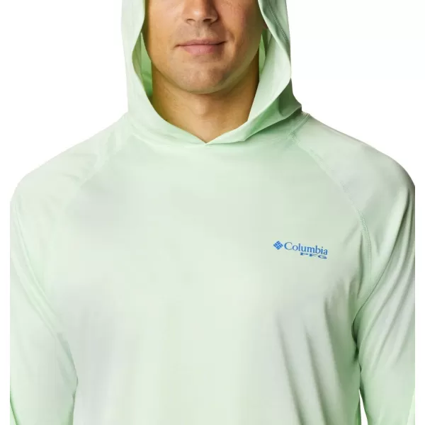 Columbia Mens Terminal Tackle Heather HoodieKey West HeatherVivid Blue Logo