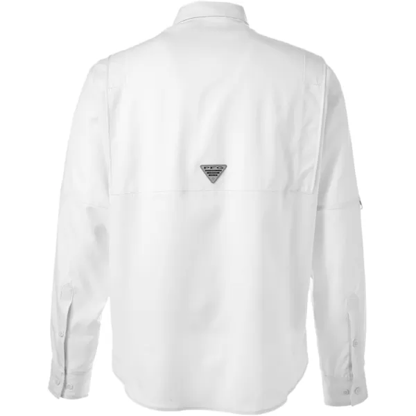 Columbia Mens Terminal Tackle Heather Long Sleeve ShirtWhite