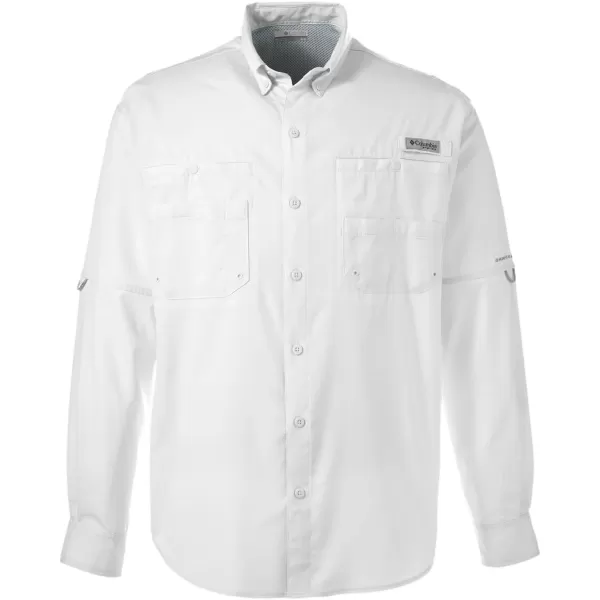 Columbia Mens Terminal Tackle Heather Long Sleeve ShirtWhite