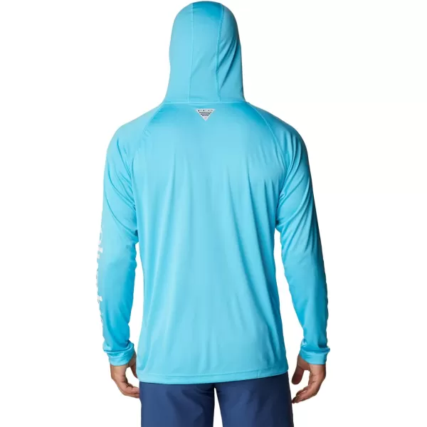 Columbia Mens Terminal Tackle HoodieAtollWhite Logo