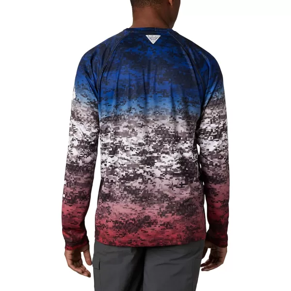 Columbia Mens Terminal Tackle Long Sleeve Shirt Wicking MaterialAmericana Digi Camo Fade