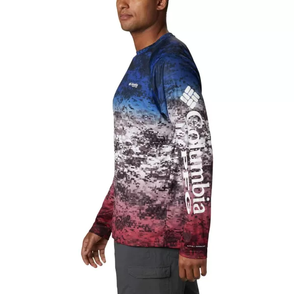 Columbia Mens Terminal Tackle Long Sleeve Shirt Wicking MaterialAmericana Digi Camo Fade