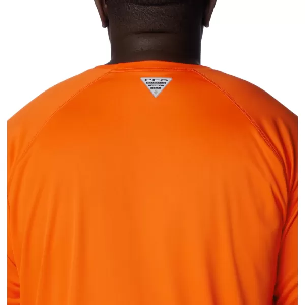 Columbia Mens Terminal Tackle Long Sleeve Shirt Wicking MaterialCle  Spark Orange