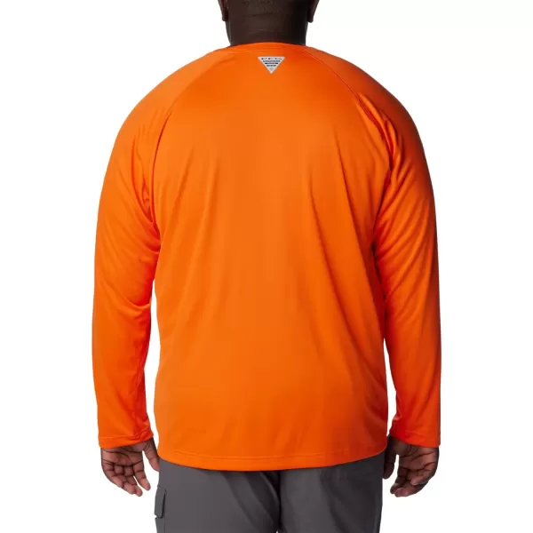 Columbia Mens Terminal Tackle Long Sleeve Shirt Wicking MaterialCle  Spark Orange