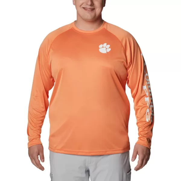 Columbia Mens Terminal Tackle Long Sleeve Shirt Wicking MaterialClemson Tigers 31