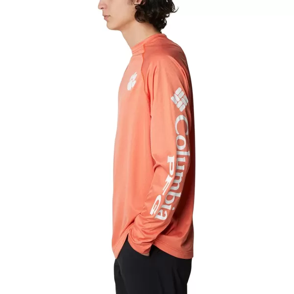 Columbia Mens Terminal Tackle Long Sleeve Shirt Wicking MaterialClemson Tigers 31