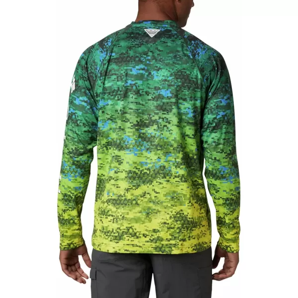 Columbia Mens Terminal Tackle Long Sleeve Shirt Wicking MaterialDorado Digi Camo Fade