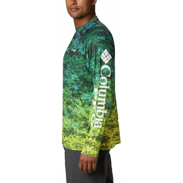 Columbia Mens Terminal Tackle Long Sleeve Shirt Wicking MaterialDorado Digi Camo Fade