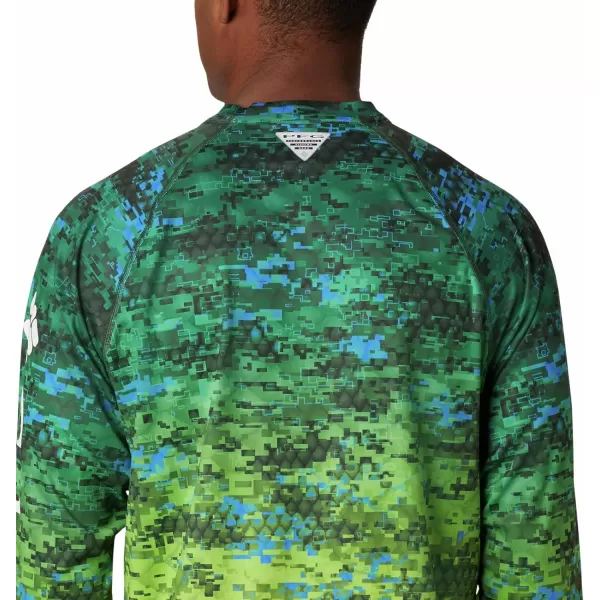 Columbia Mens Terminal Tackle Long Sleeve Shirt Wicking MaterialDorado Digi Camo Fade