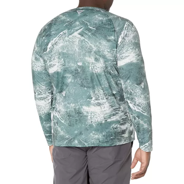 Columbia Mens Terminal Tackle Long Sleeve Shirt Wicking MaterialMetal Realtree Horizon