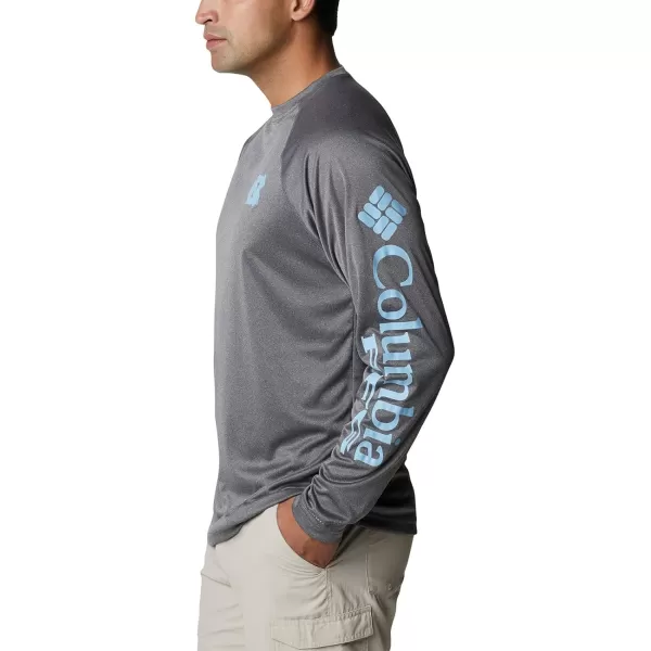 Columbia Mens Terminal Tackle Long Sleeve Shirt Wicking MaterialNorth Carolina Tar Heels 15