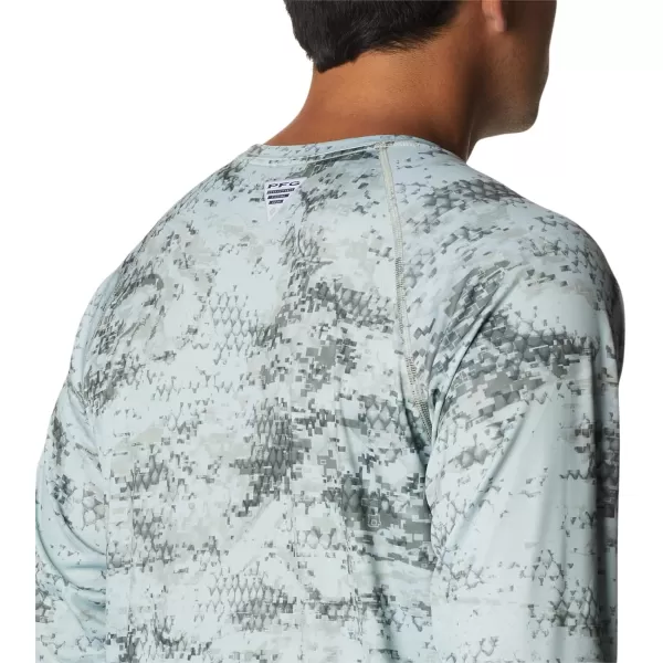 Columbia Mens Terminal Tackle Long Sleeve Shirt Wicking MaterialSafari Pfg Camo