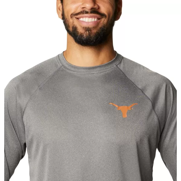 Columbia Mens Terminal Tackle Long Sleeve Shirt Wicking MaterialTexas Longhorns 20