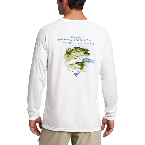 Columbia Mens Terminal Tackle Long Sleeve Shirt Wicking MaterialWhiteBass 2