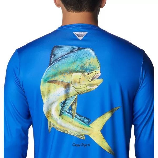 Columbia Mens Terminal Tackle PFG Carey Chen LsBlue MacawDorado