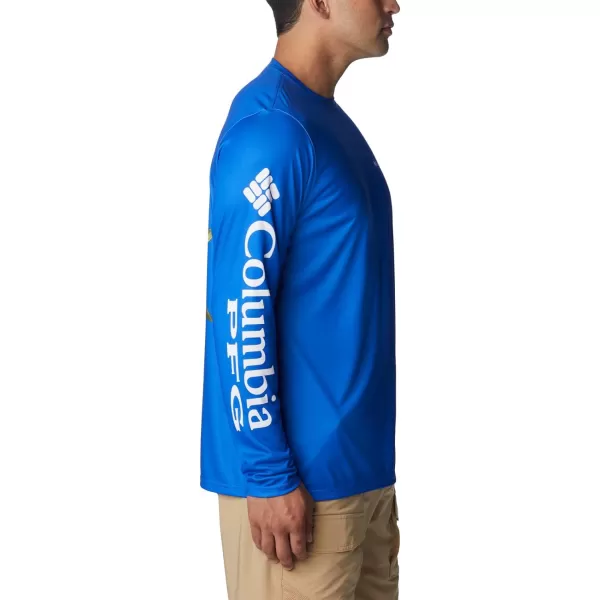 Columbia Mens Terminal Tackle PFG Carey Chen LsBlue MacawDorado