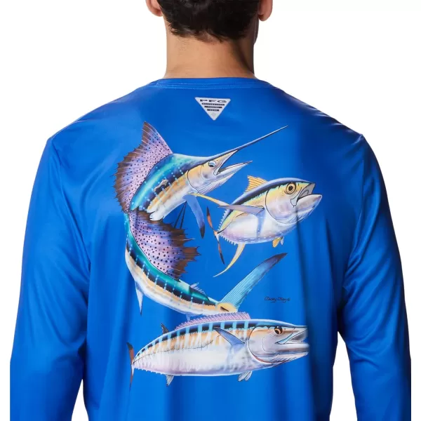 Columbia Mens Terminal Tackle PFG Carey Chen LsBlue MacawPelagic Trio