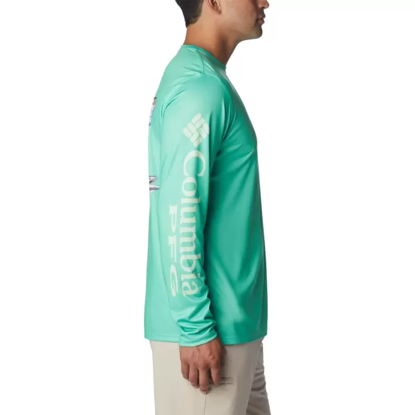 Columbia Mens Terminal Tackle PFG Carey Chen LsLight JadePelagic Trio