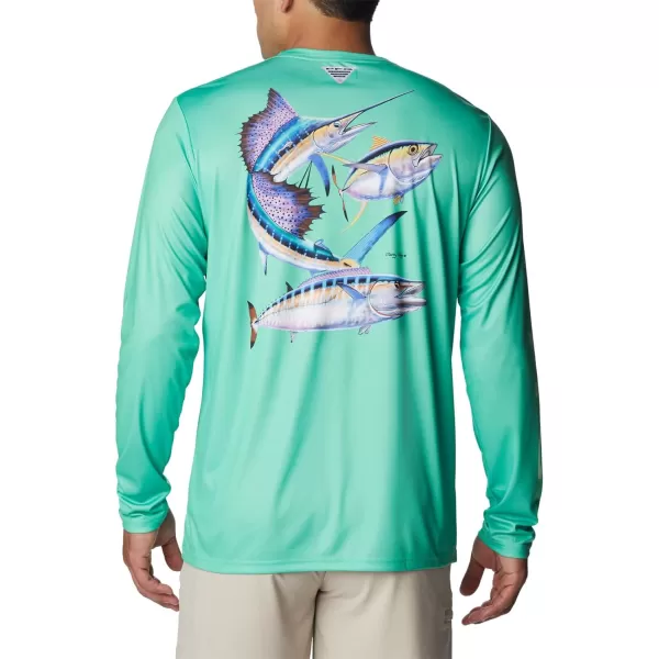 Columbia Mens Terminal Tackle PFG Carey Chen LsLight JadePelagic Trio