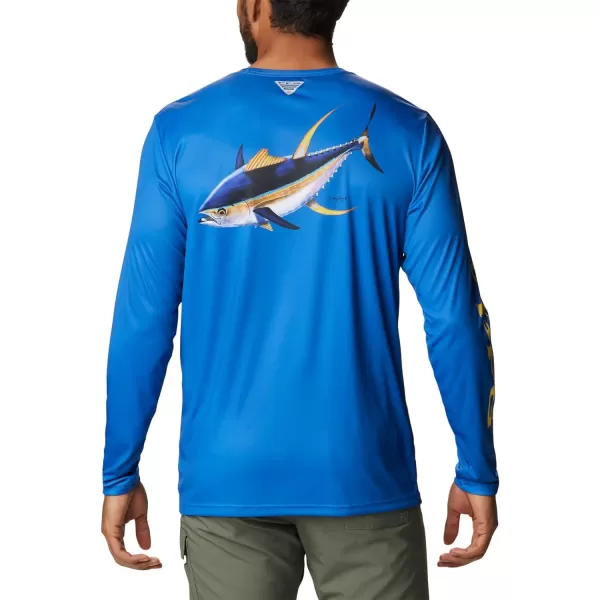 Columbia Mens Terminal Tackle PFG Carey Chen LsVivid BlueTuna