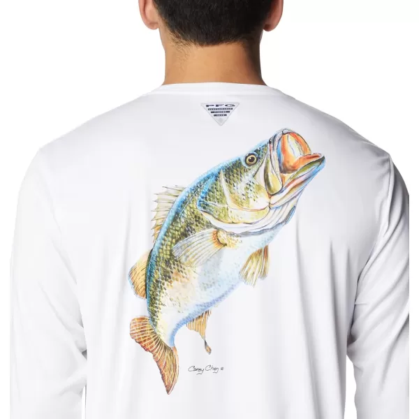 Columbia Mens Terminal Tackle PFG Carey Chen LsWhiteBass